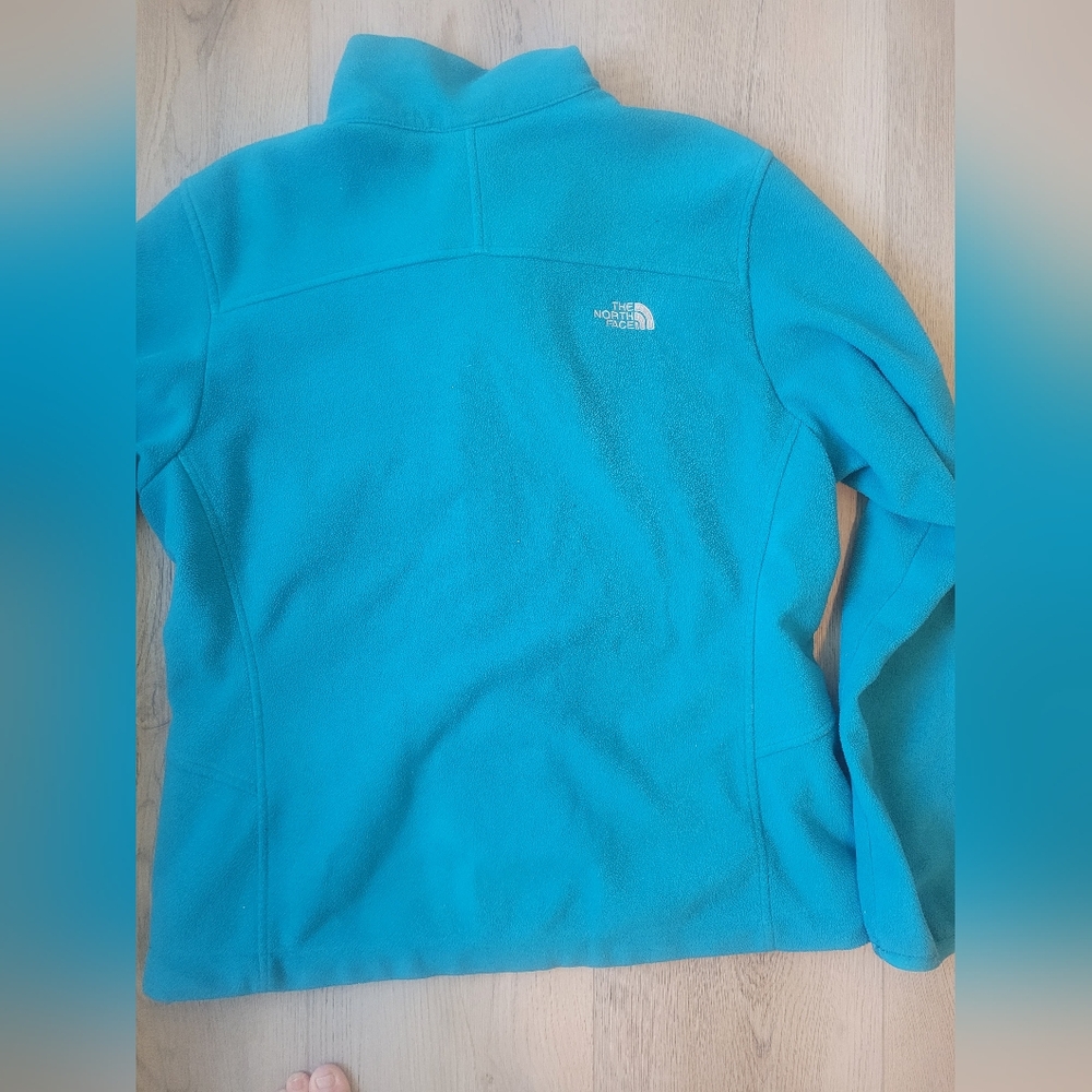 The North Face Womens Teal Fleece Jacket - Picture 4 of 4